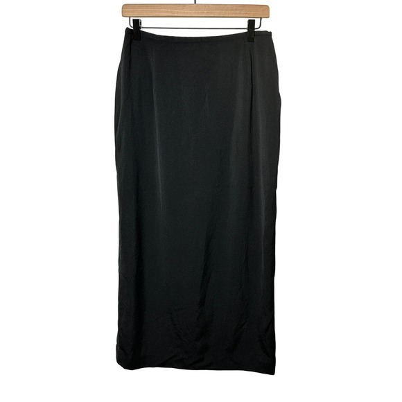 Lauren Ralph Lauren 100% Worsted Wool Black Skirt Career Professional Size 14 - Picture 1 of 7